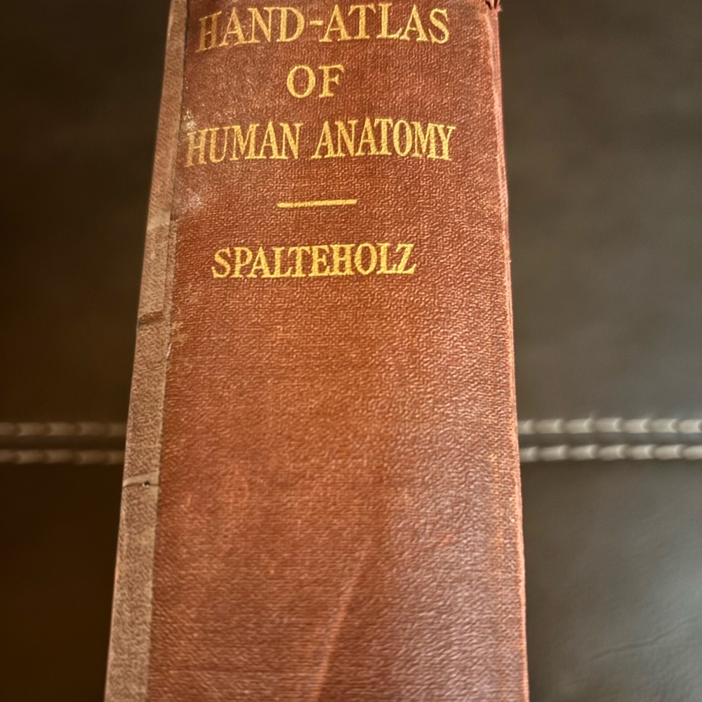 Hand-Atlas of Human Anatomy Book by Werner Spalteholz VTG